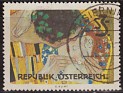Austria - 1963 - Pictures - 3 S - Green - Austria, Pictures - Scott 727 - The Kiss by Gustav Klimt - 0